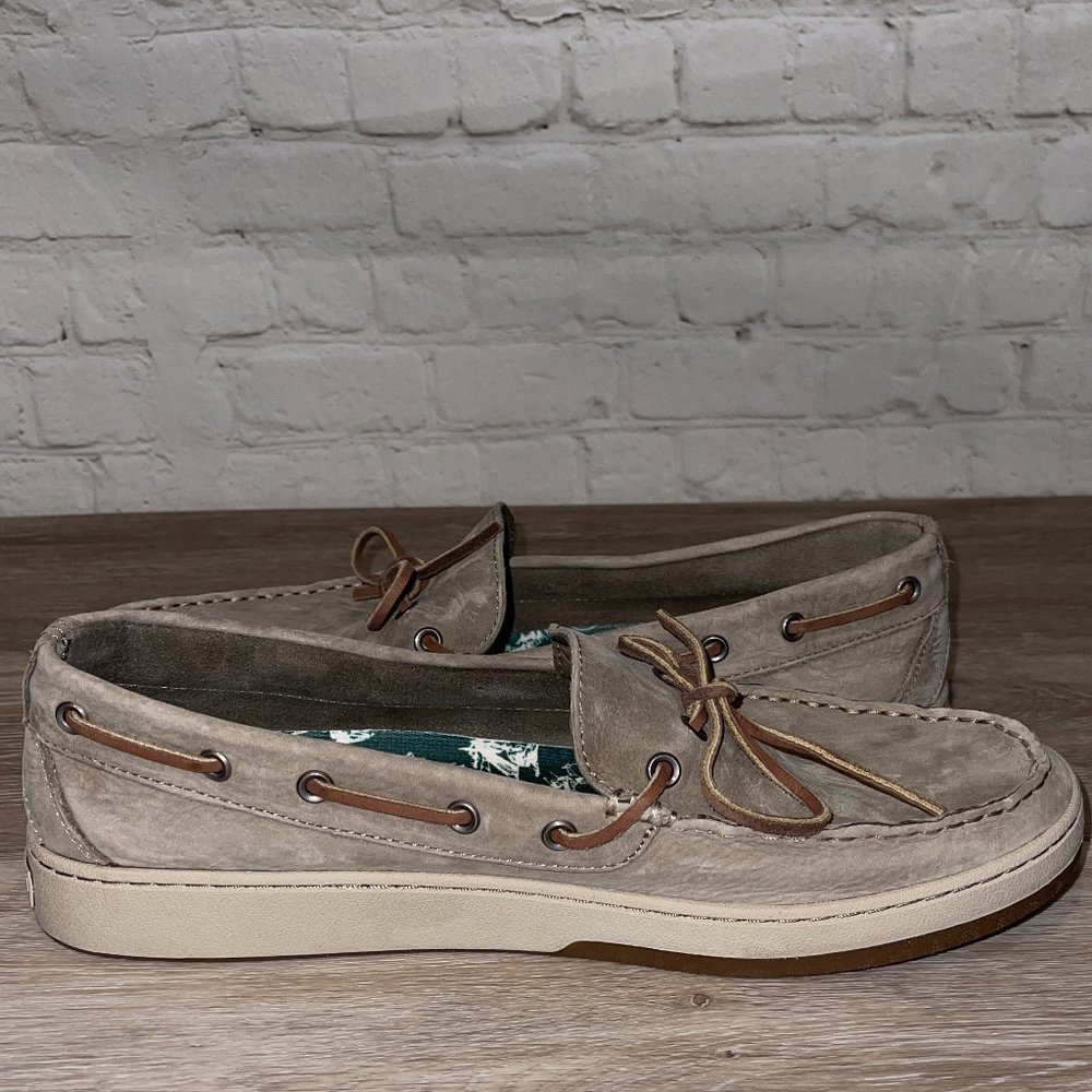 L.L. BEAN MEN'S CAMPSIDE LEATHER BOAT / DOCK SHOES SIZE 13 - Picture 7 of 15